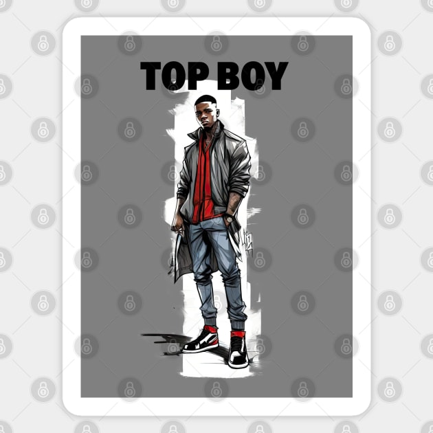 TOP BOY - London Fam! Sticker by Buff Geeks Art